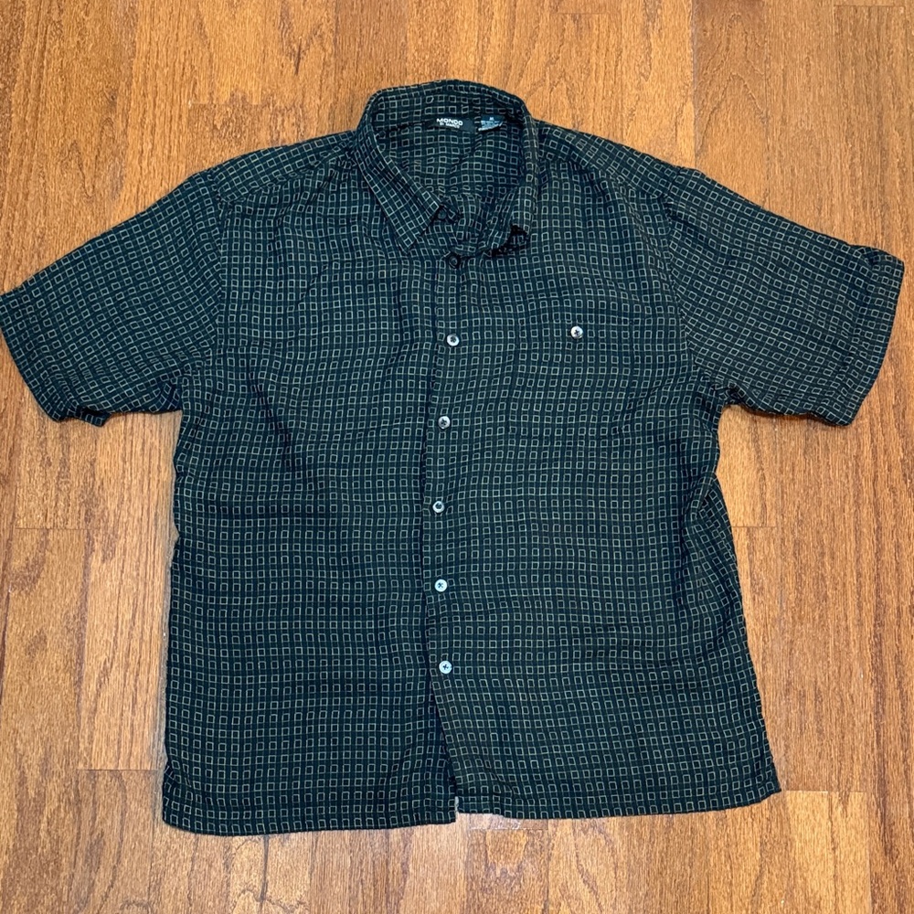 Men's Patterned Casual Button Down Shirt